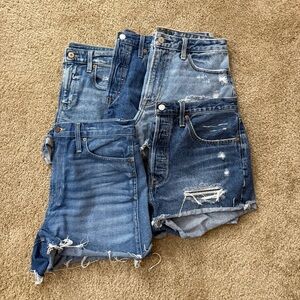 Abercrombie & Fitch Blue Jean Shorts